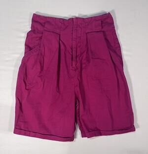 Generra Vintage 90’s Women’s Pink Bermuda‎ Shorts Pockets Pleated Logo Size 11